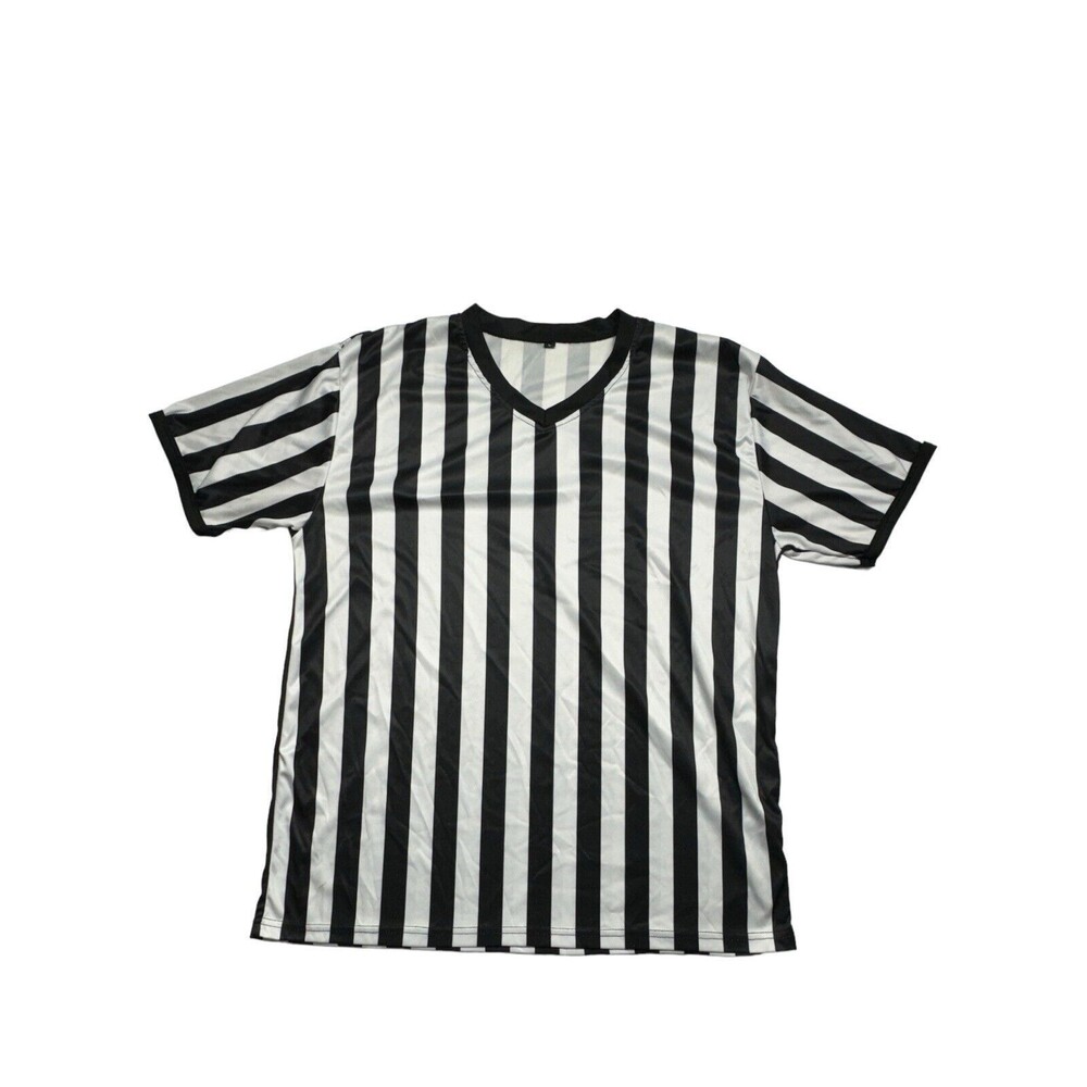 Referee‎ Shirt Unisex Large  Black & White Striped